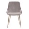 Armen Living Heidi Gray Velvet Dining Accent Chair with Chrome Metal Legs LCHESICHRGR - alternate 4